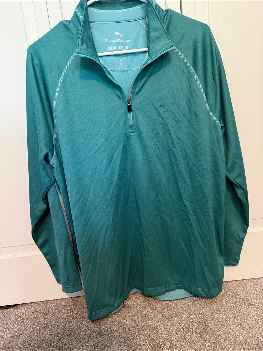 Tommy Bahama Teal IslandZone Quarter-Zip Performance Pullover